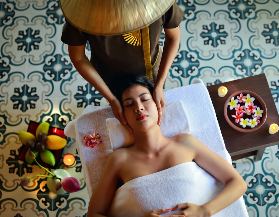 Neck and shoulder massage for tension relief